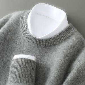 Wayne - Retro-sweter z grubego kaszmiru dla mężczyzn