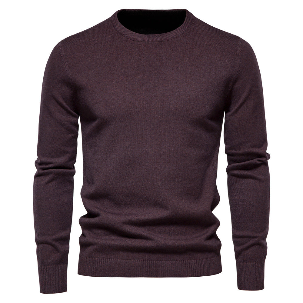 Louis - Prosty, gruby dzianinowy sweter dla mężczyzn