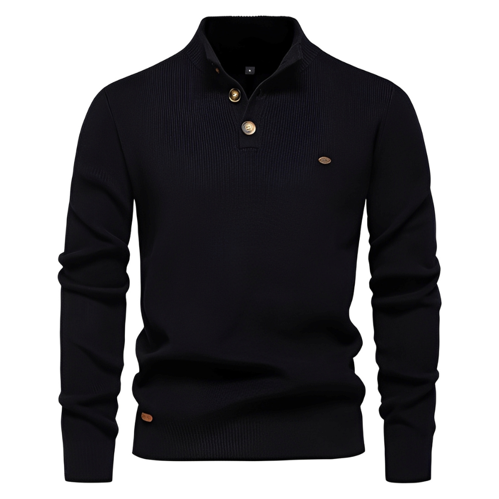 Brant - Stylowy sweter z zamkiem ćwierć dla mężczyzn