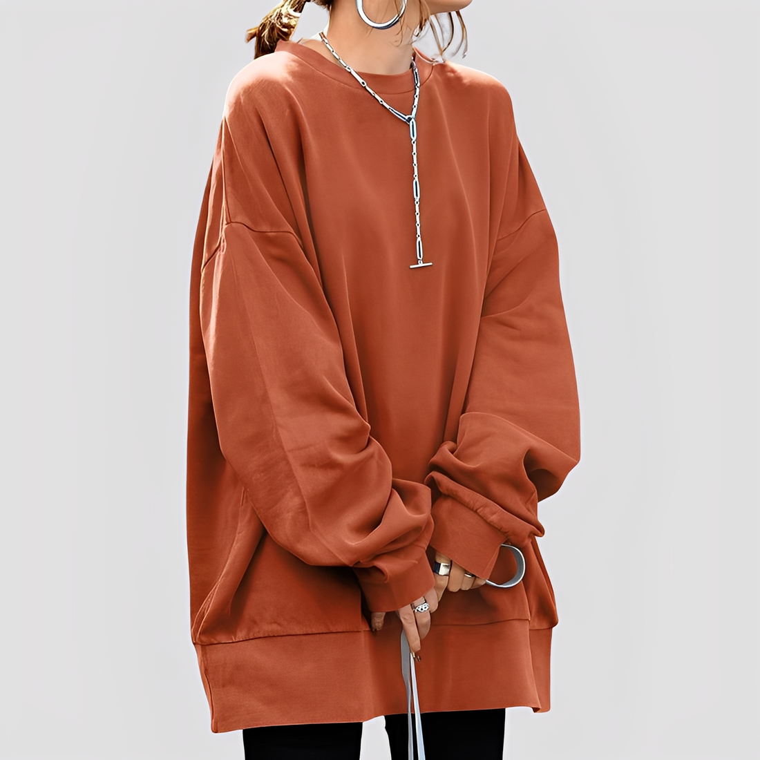 Estella - Nowoczesny oversize sweter dla kobiet