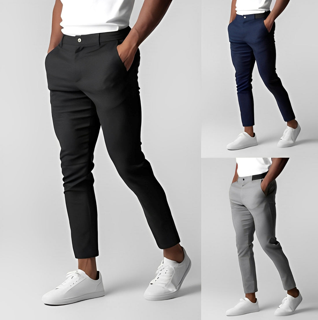 Justine - Luźne Slim-Fit-Chinosy dla Mężczyzn