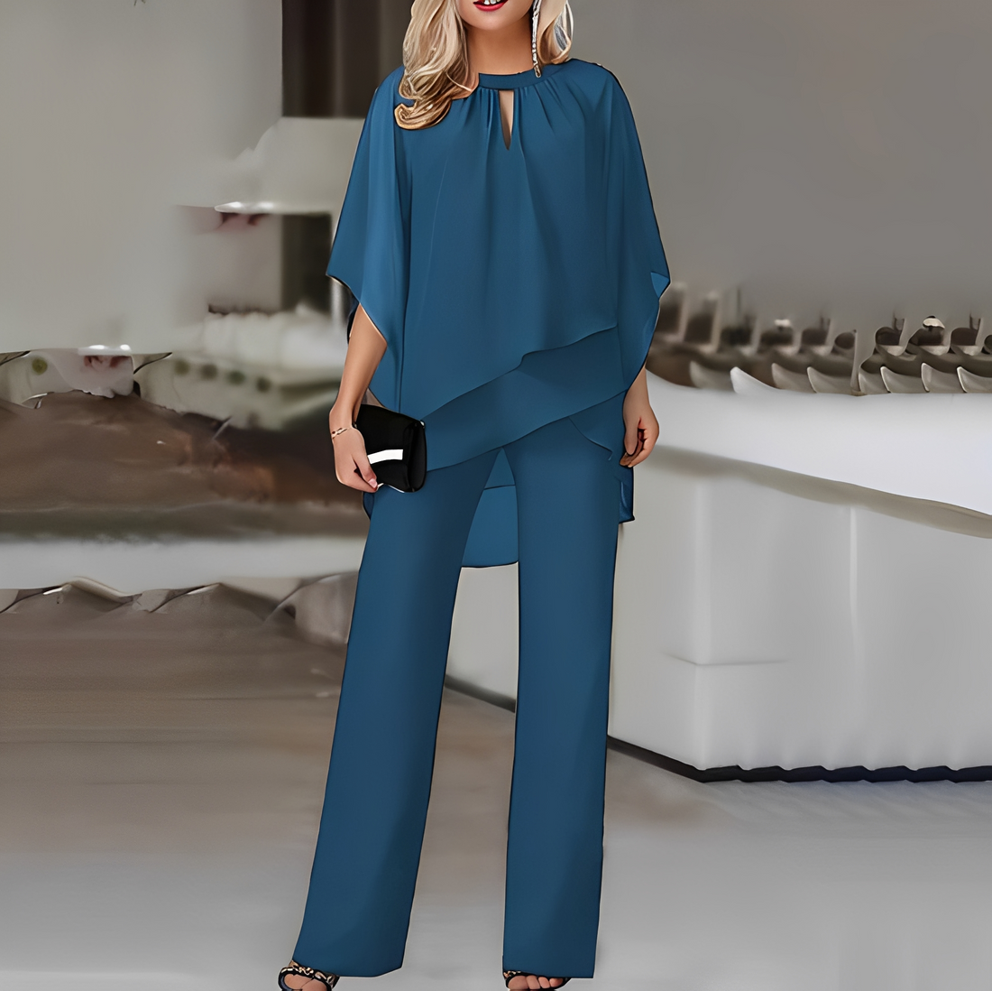 Aarree - Elegancki kostium luźny formalny dla kobiet zestaw