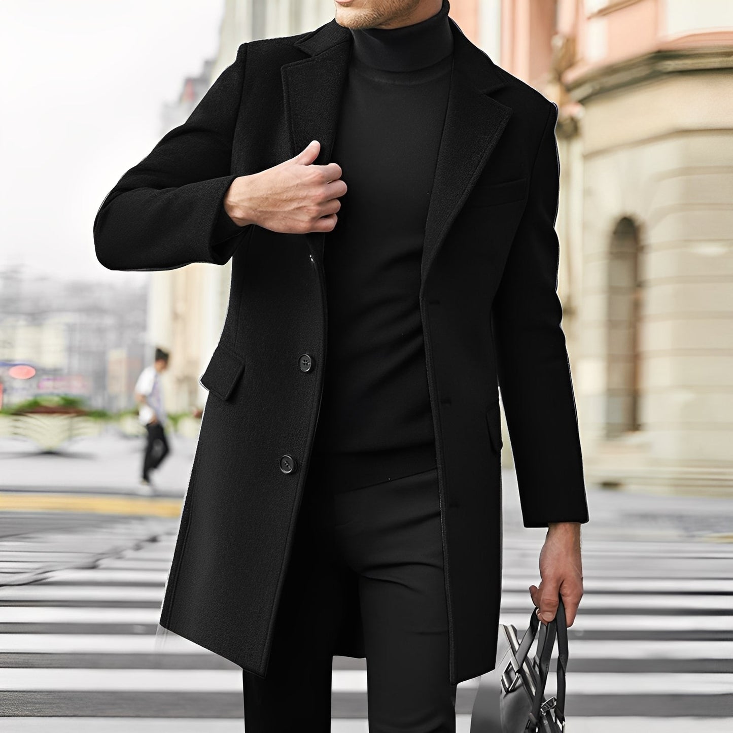 Mathieu - Elegancki płaszcz zimowy dla mężczyzn