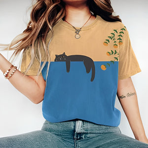 Alvina - Luźny T-Shirt z motywem dla kobiet