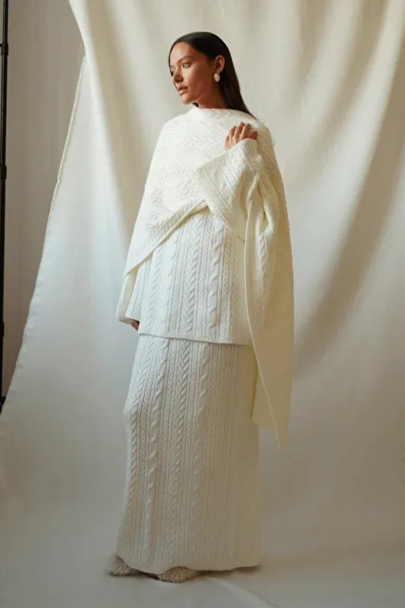Komplet ze spódnicą maxi do eleganckich i codziennych stylizacji