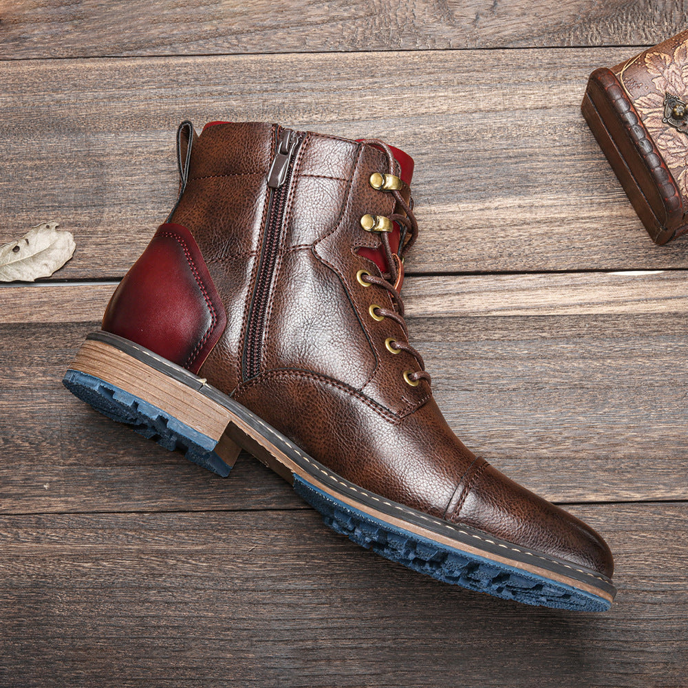 Mendel - Formalne Oxford-skórzane buty dla mężczyzn