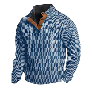 Austin - Retro-sweter z eleganckim nadrukiem dla mężczyzn