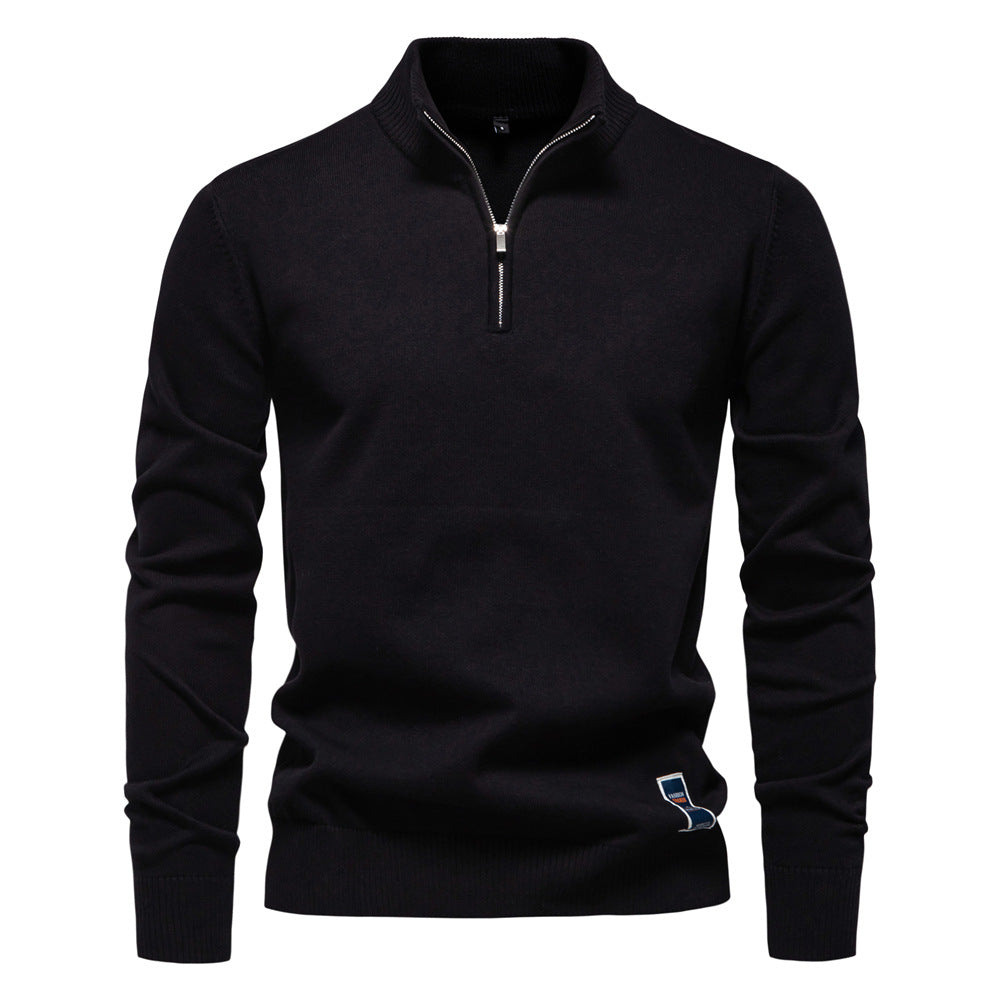 Caelum - Caual Slim-Fit-Sweter dla mężczyzn