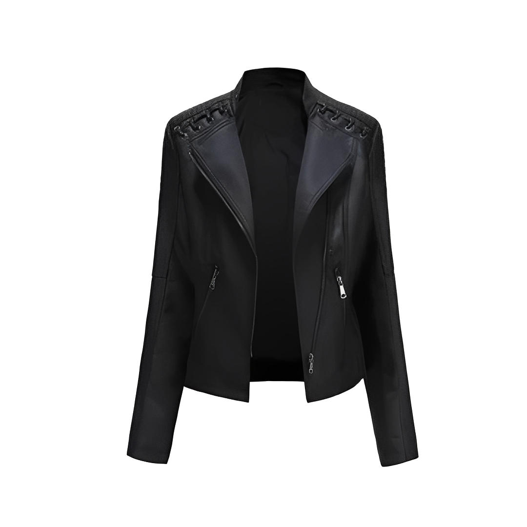 Kortney - Elegancka skórzana kurtka damska