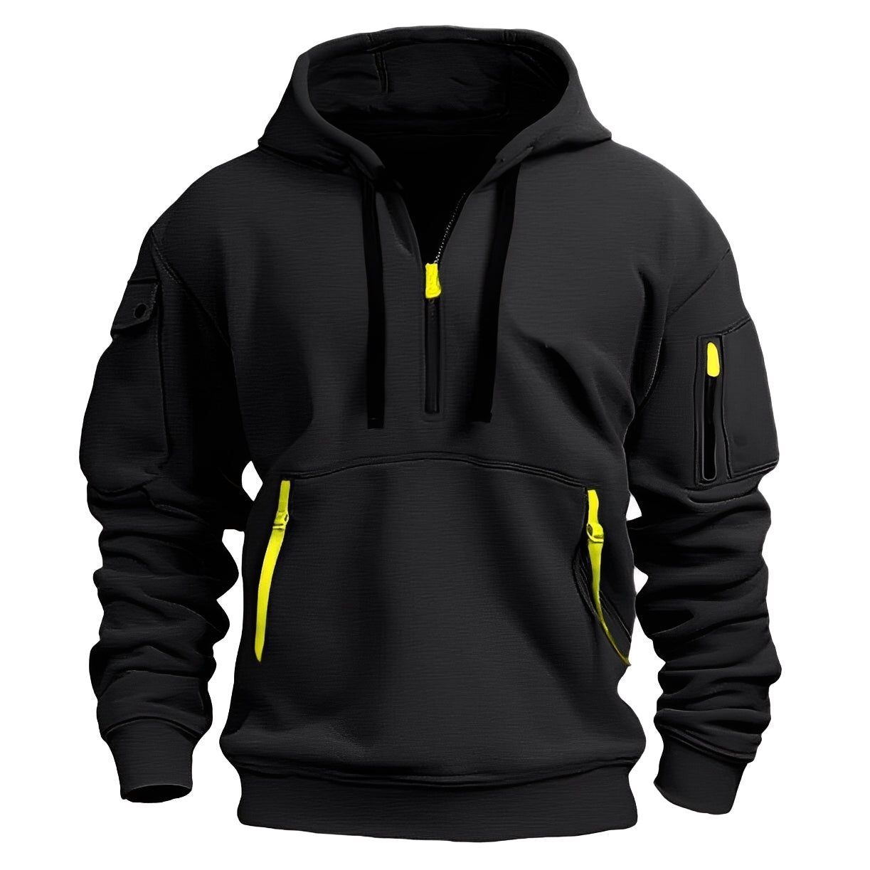 Norton - Stylowy hoodie z połowym zamkiem dla mężczyzn