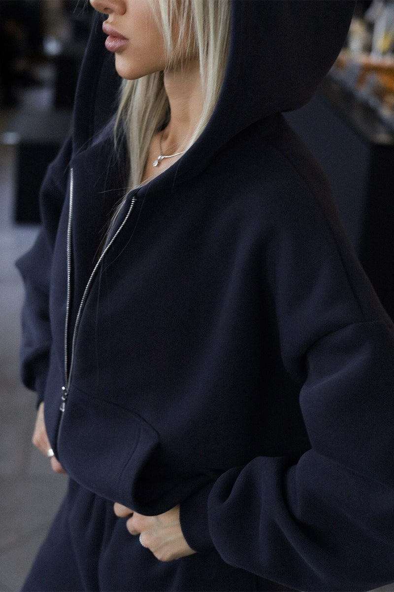 Zestaw bluzy z kapturem i spodni jogger