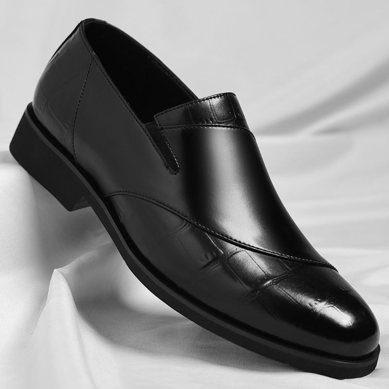 Patrick - Luźne biznesowe skórzane buty dla mężczyzn