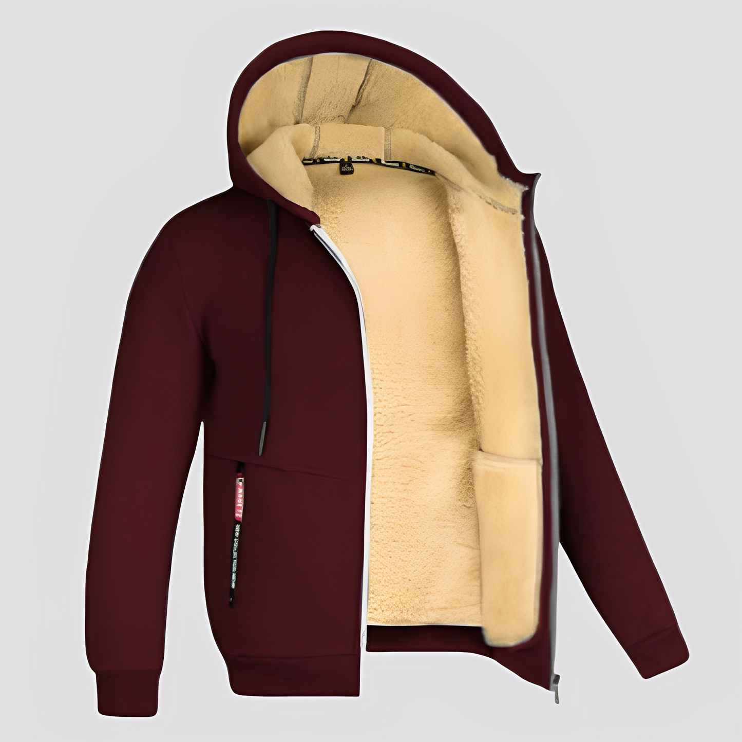 Waldo - Prosty, z podszewką z polaru hoodie dla mężczyzn