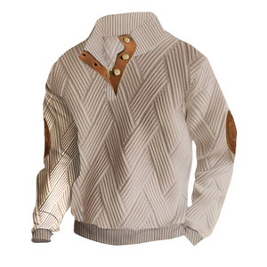 Austin - Retro-sweter z eleganckim nadrukiem dla mężczyzn