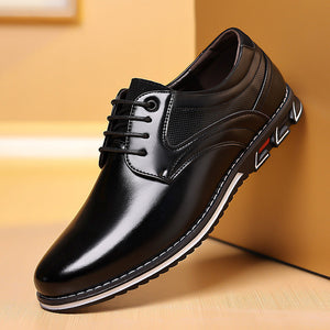 Bradley - Eleganckie formalne skórzane buty dla mężczyzn