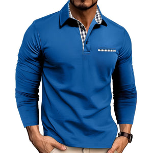 Rupert - Luzne Poloshirt z Dlugim Rekawem dla Mezczyzn