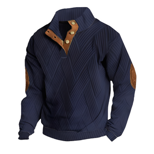 Austin - Retro-sweter z eleganckim nadrukiem dla mężczyzn