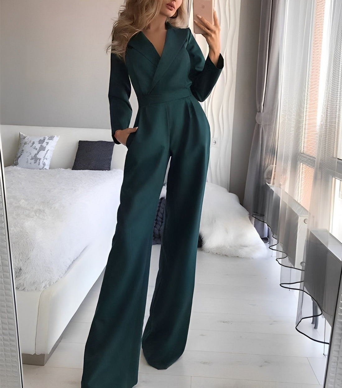 Holly - Elegancki, wąskokrojony kombinezon dla kobiet