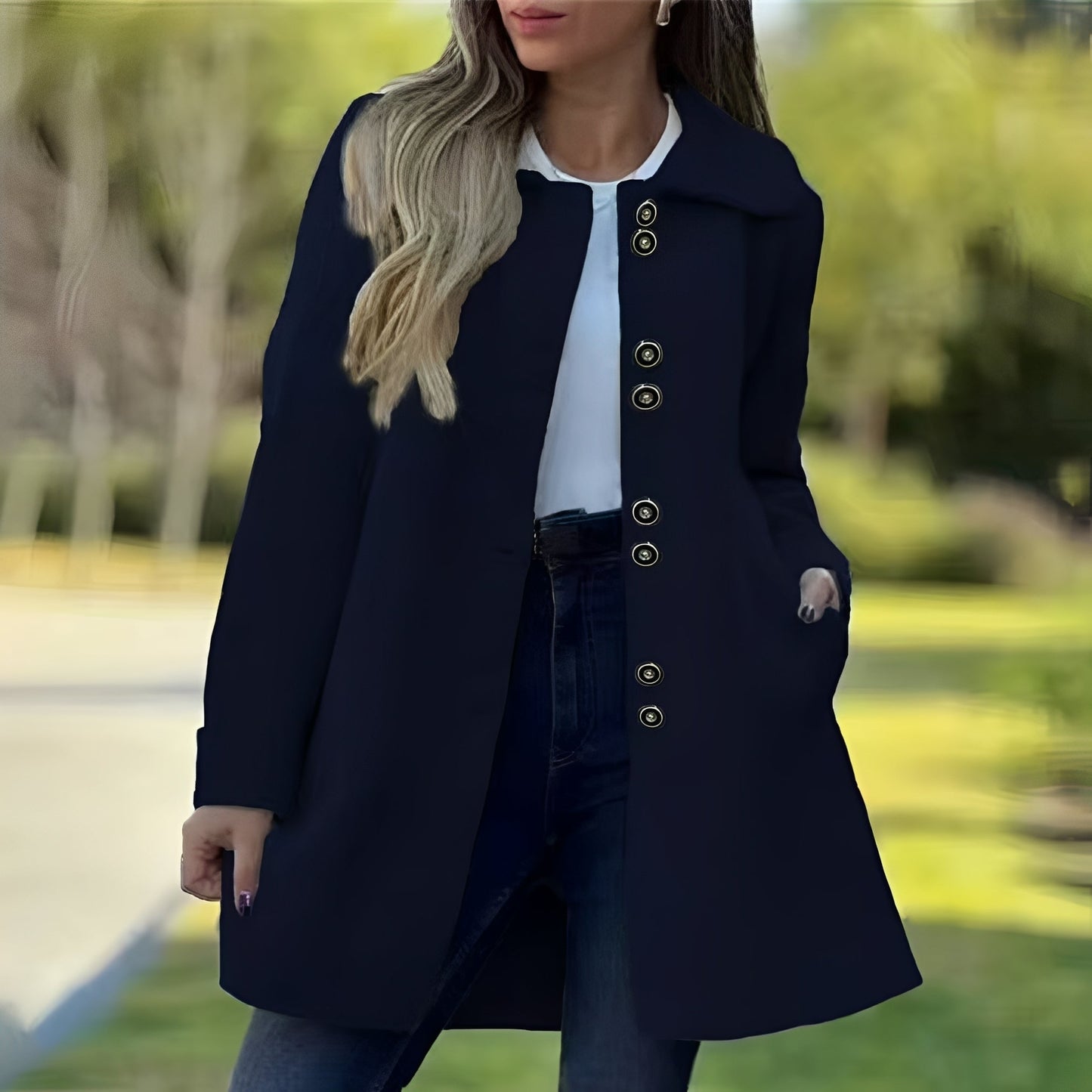 Amelia - Modna, elegancka Fleece-kardigan dla kobiet