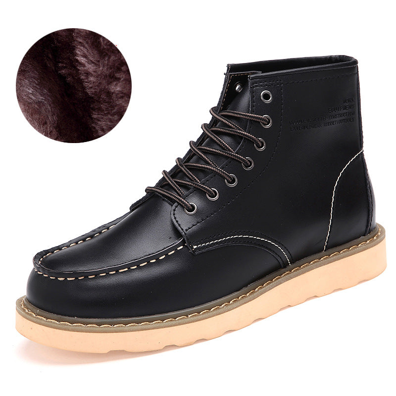 Ralf - Stylowe buty z sztucznym futrem dla mężczyzn
