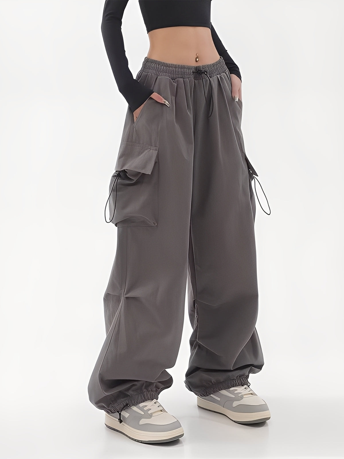 Aimée - Damskie spodnie cargo