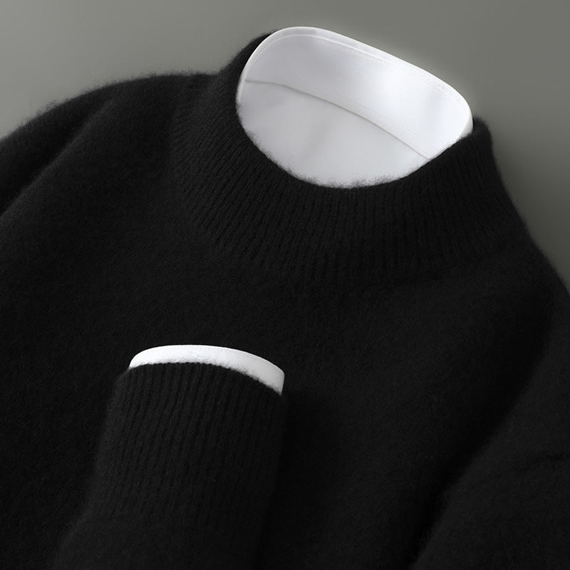 Wayne - Retro-sweter z grubego kaszmiru dla mężczyzn