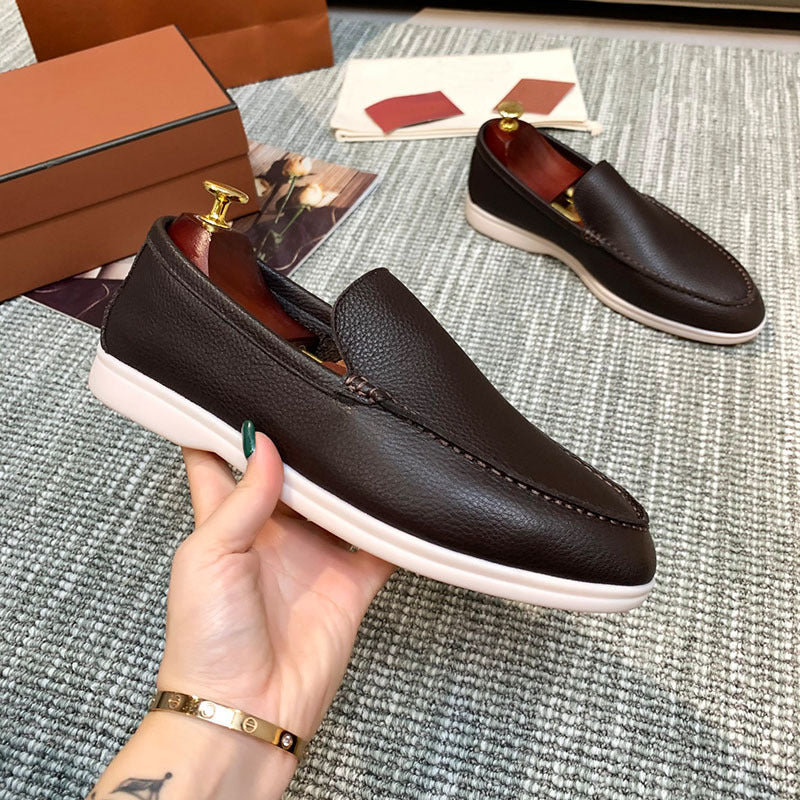 Dexter - Swobodne płaskie skórzane buty dla mężczyzn
