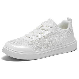 Para damskich sneakersów na platformie w eleganckim codziennym stylu