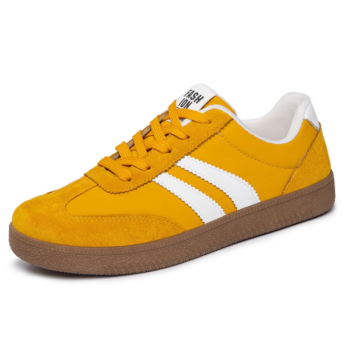 Kobiety Sneakersy Retro Zamszowo Tekstylne Z Profilowaną Podeszwą