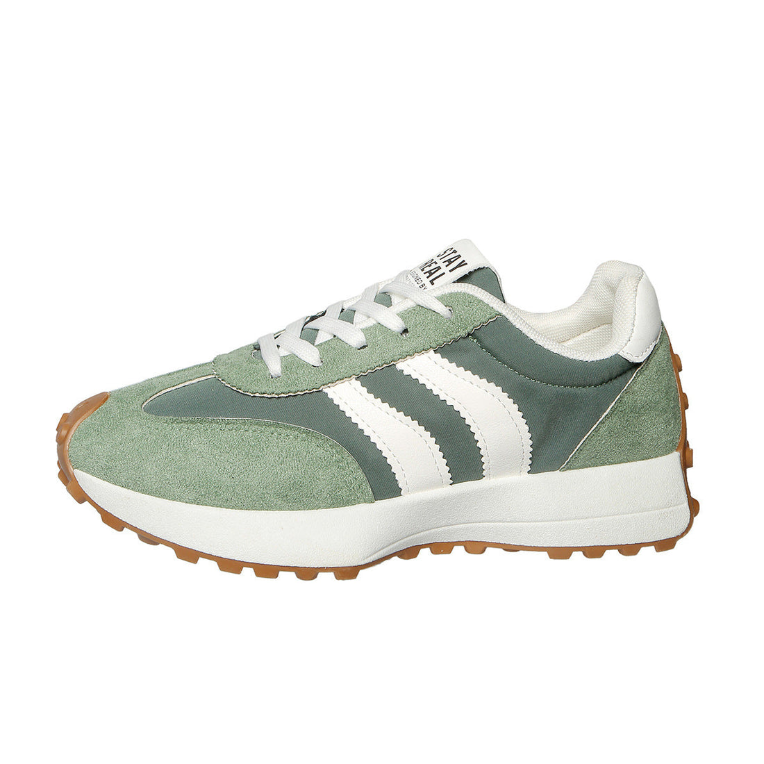 Damskie Sneakersy Retro Zamszowe Z Nylonu