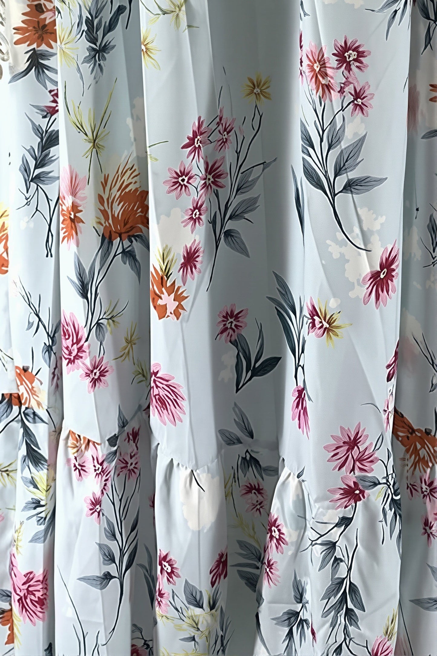Letnia damska sukienka maxi w stylu boho z kwiatowym nadrukiem