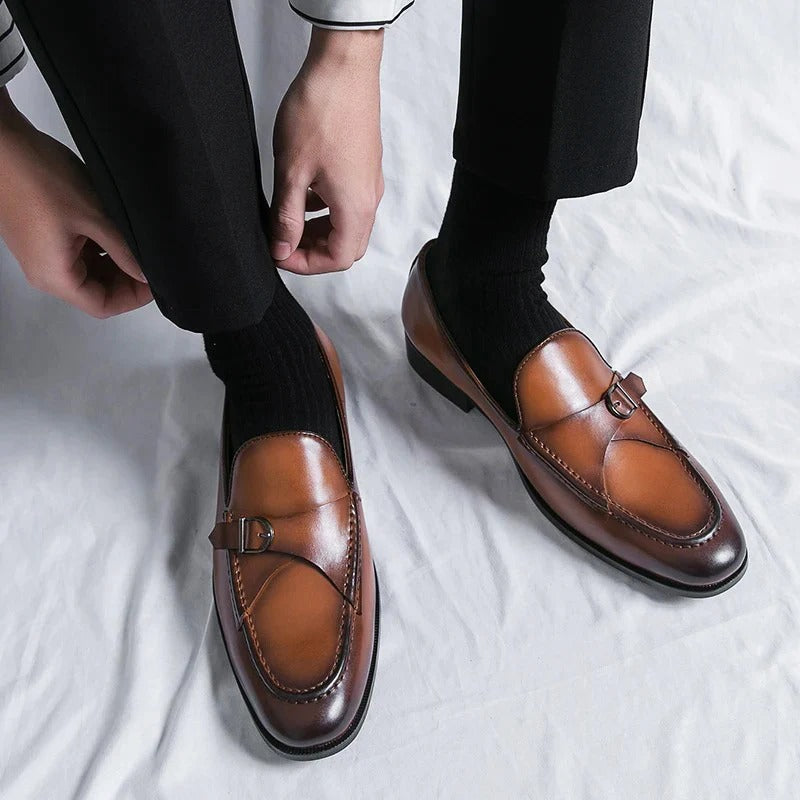 Bradley - Stylowe formalne skórzane buty dla mężczyzn