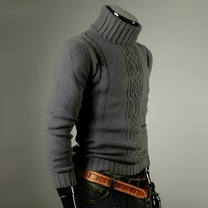 Oliver - Stylowy sweter z golfem z bawełny dla mężczyzn
