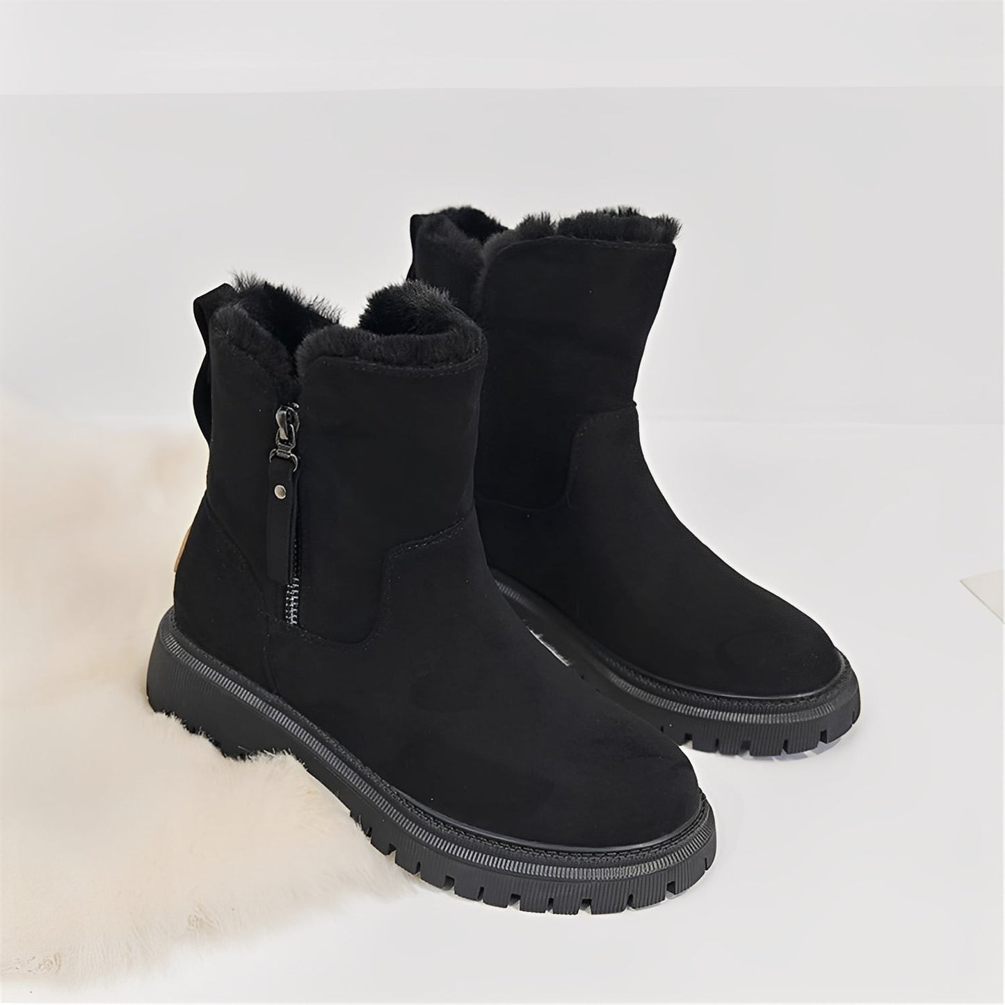 Raschelle - Stylowe, lekkie, z futrem fleece buty dla kobiet