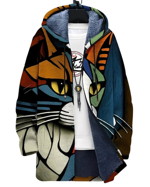 Braiden - Stylowy sweter z artystycznym nadrukiem dla mężczyzn