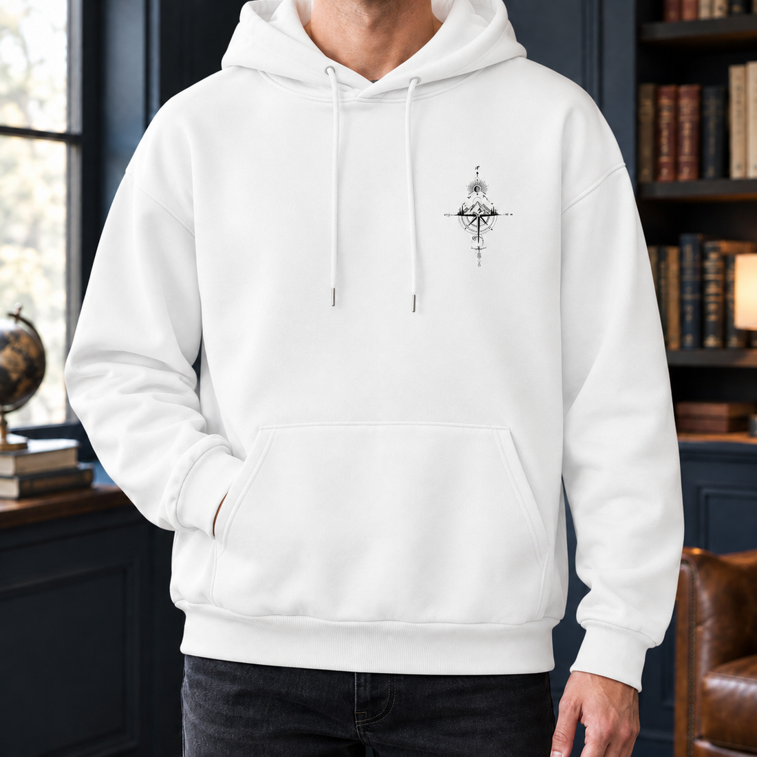 Bluza Z Kapturem O Luźnym Kroju Z Mieszanki Bawełny
