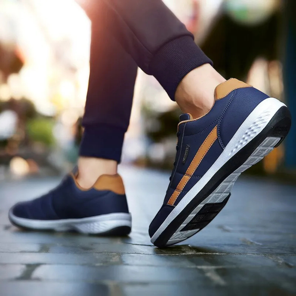 Clarenz - Skóra Ortopedyczne Sneakersy Męskie Komfort