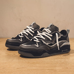 Biało-szare męskie sneakersy o masywnej sylwetce