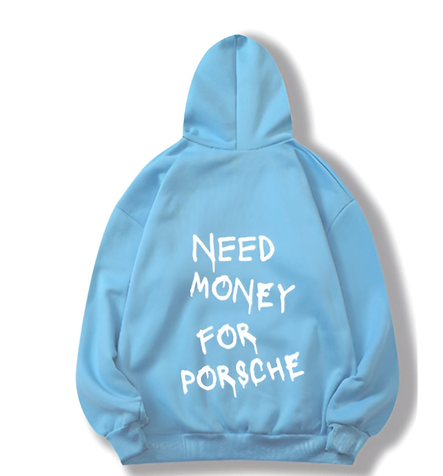 Bluza z kapturem unisex z grafiką Porsche Money