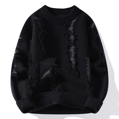 Frank - Stylowy sweter z okrągłym dekoltem dla mężczyzn