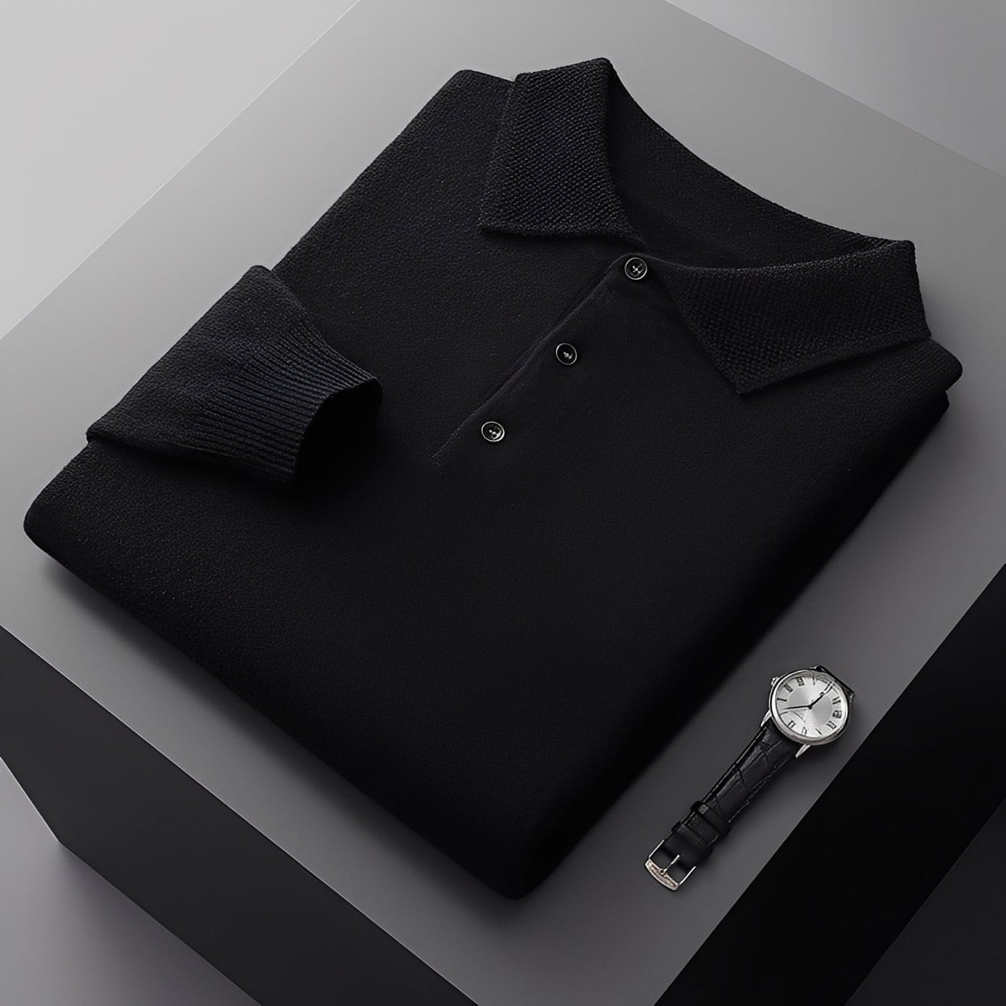 Soren - Nowoczesny polo sweter dla mężczyzn