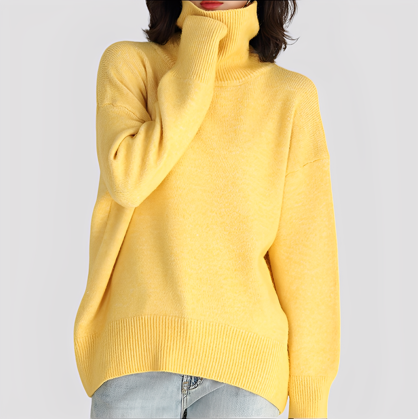 Nylah - Prosty oversize golf dla kobiet