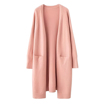 Claudie - Damski, klasyczny, długi kardigan