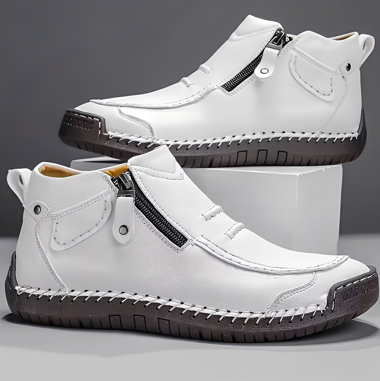 Ferdie - Nowoczesne buty komfortowe z zamkiem dla mężczyzn