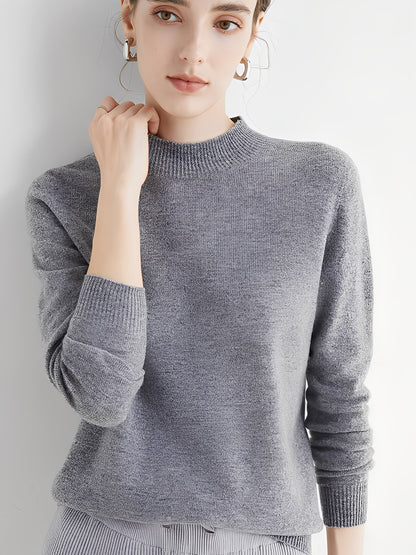 Cindie - Damski sweter z ciepłego kaszmiru