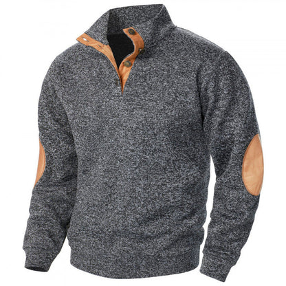 Oliver - Stylowy Jacquard-Sweterek z Połączeniem dla Mężczyzn