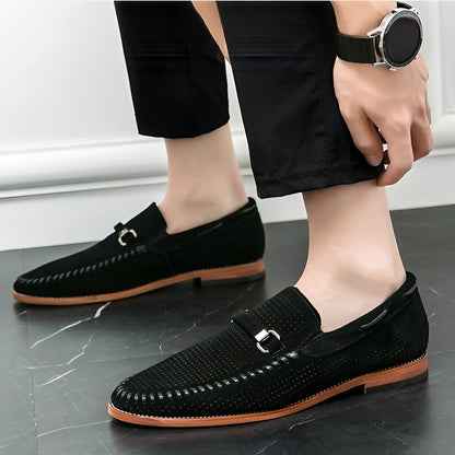 Wesley - Eleganckie loafer z zamszu dla mężczyzn