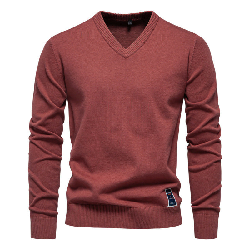 Josh - Stylowy sweter z dekoltem V dla mężczyzn