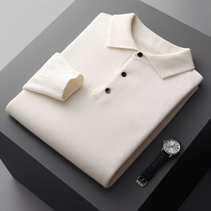 Soren - Nowoczesny polo sweter dla mężczyzn