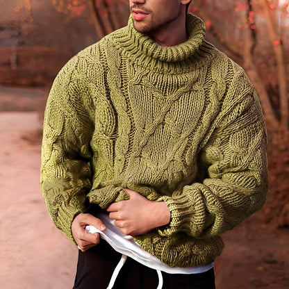 Adrian - Stylowy, grubo dziergany sweter dla mężczyzn
